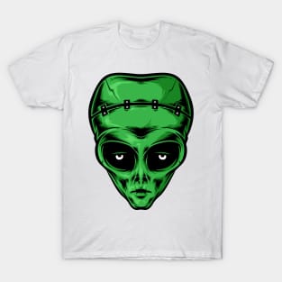 alien Frankenstein head T-Shirt